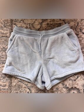 Athleta girl light blue soft drawstring shorts size XXL/16